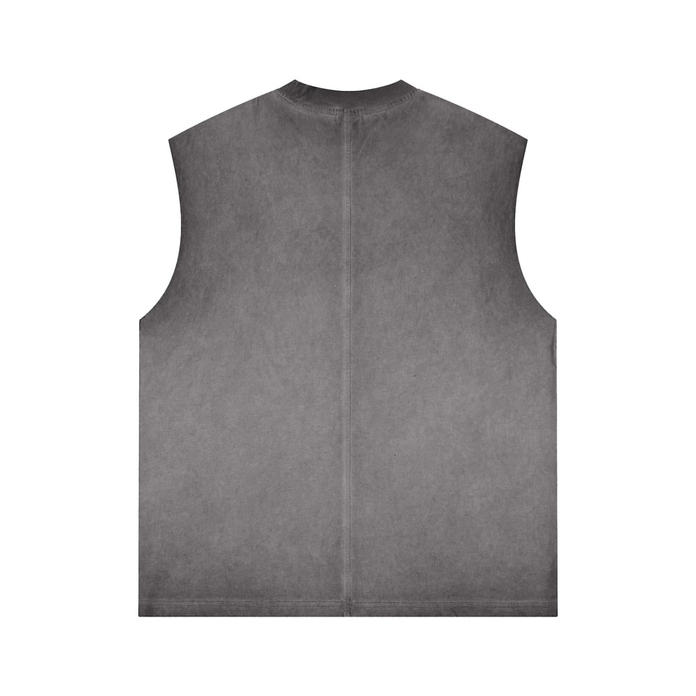 Enchantress Women's Power Reverse Washed Muscle Tank Top Grey