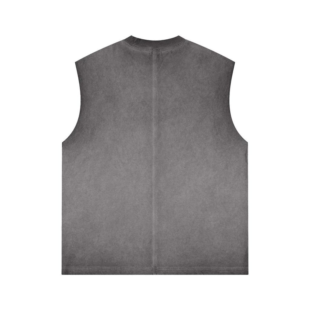Enchantress Women's Power Reverse Washed Muscle Tank Top Grey