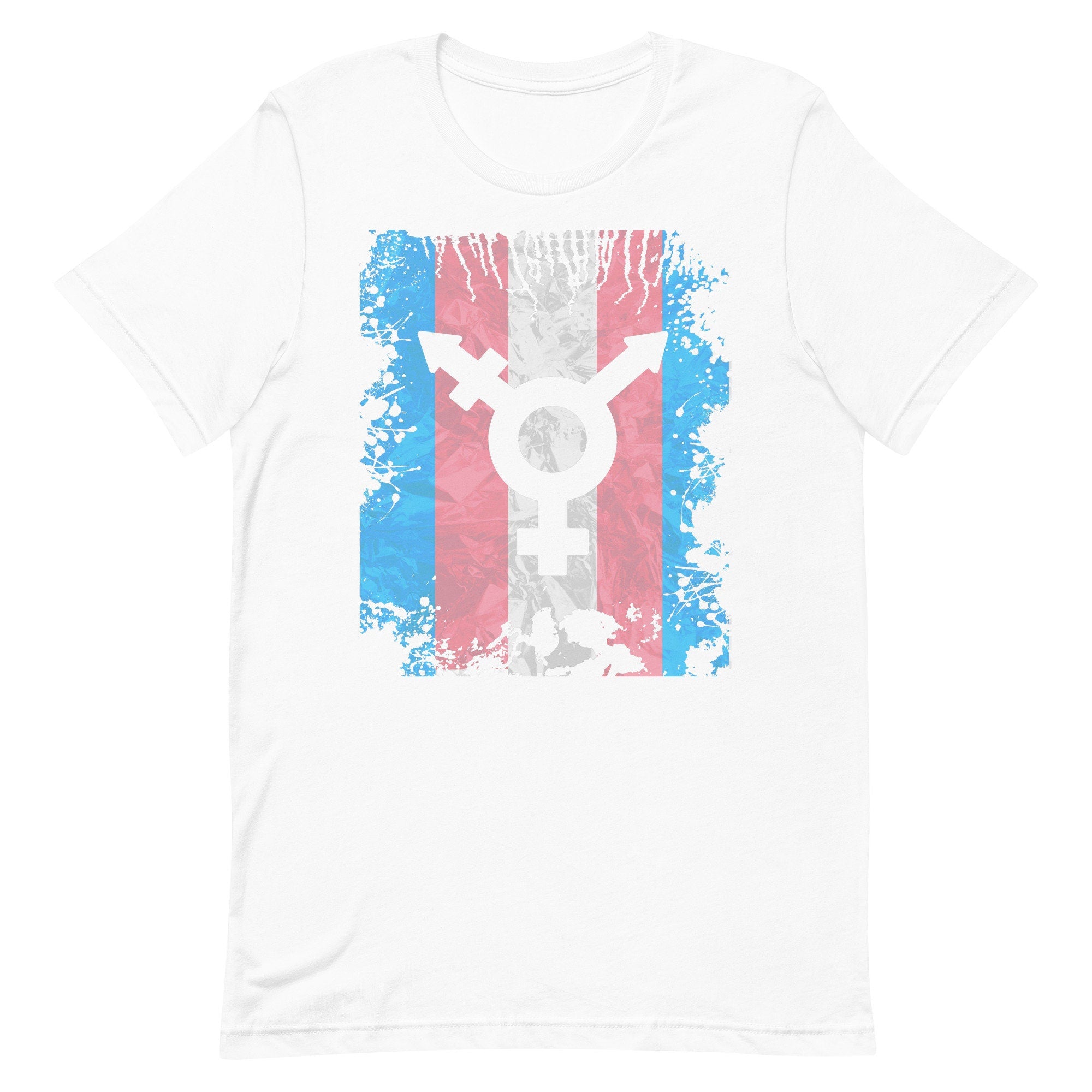 Trans Pride Flag ALT T-shirt Range White