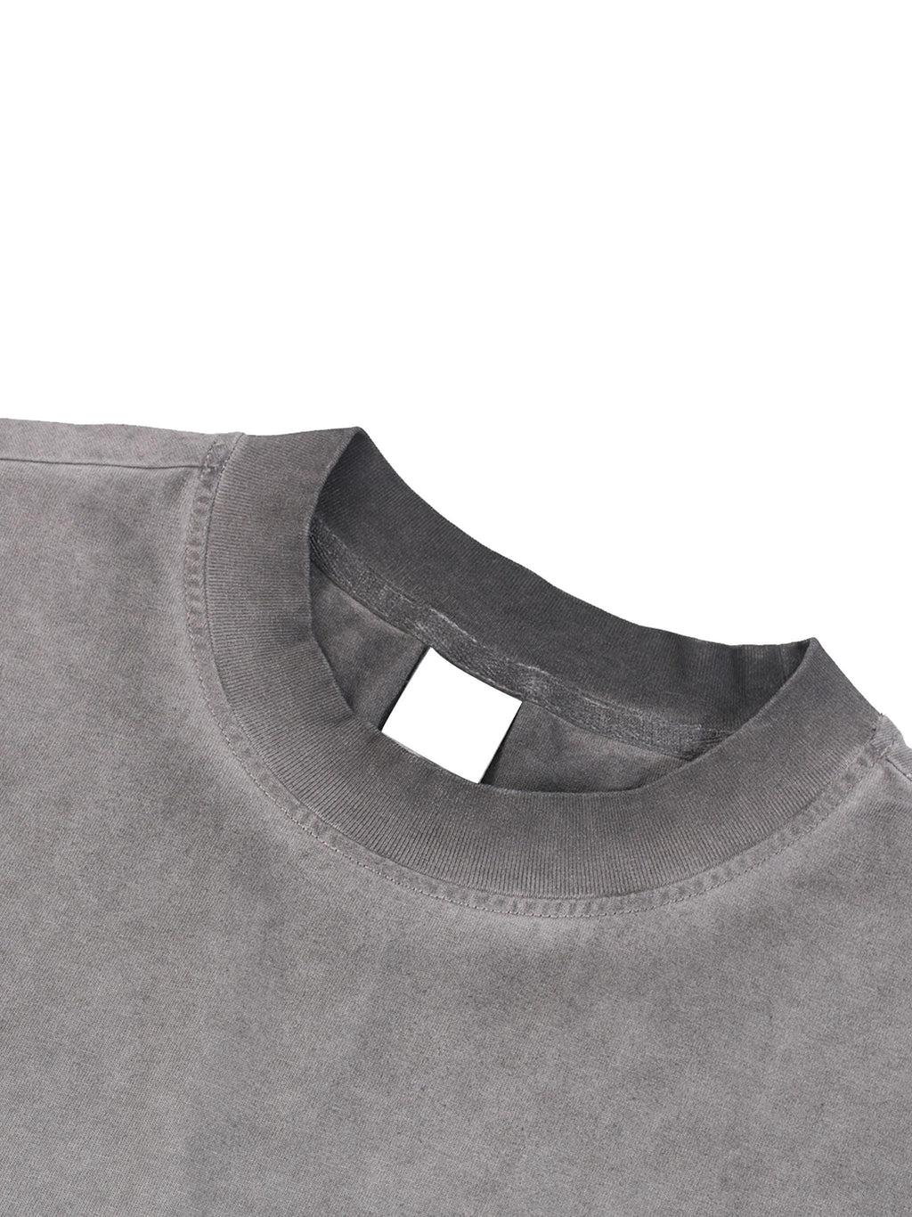Rear Print True Punk Reverse Washed Muscle Tank Top Unisex Gray