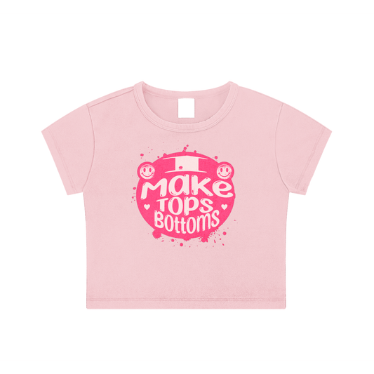 I Make Tops Bottoms - Fem Lesbian Tank Top Black or Pink