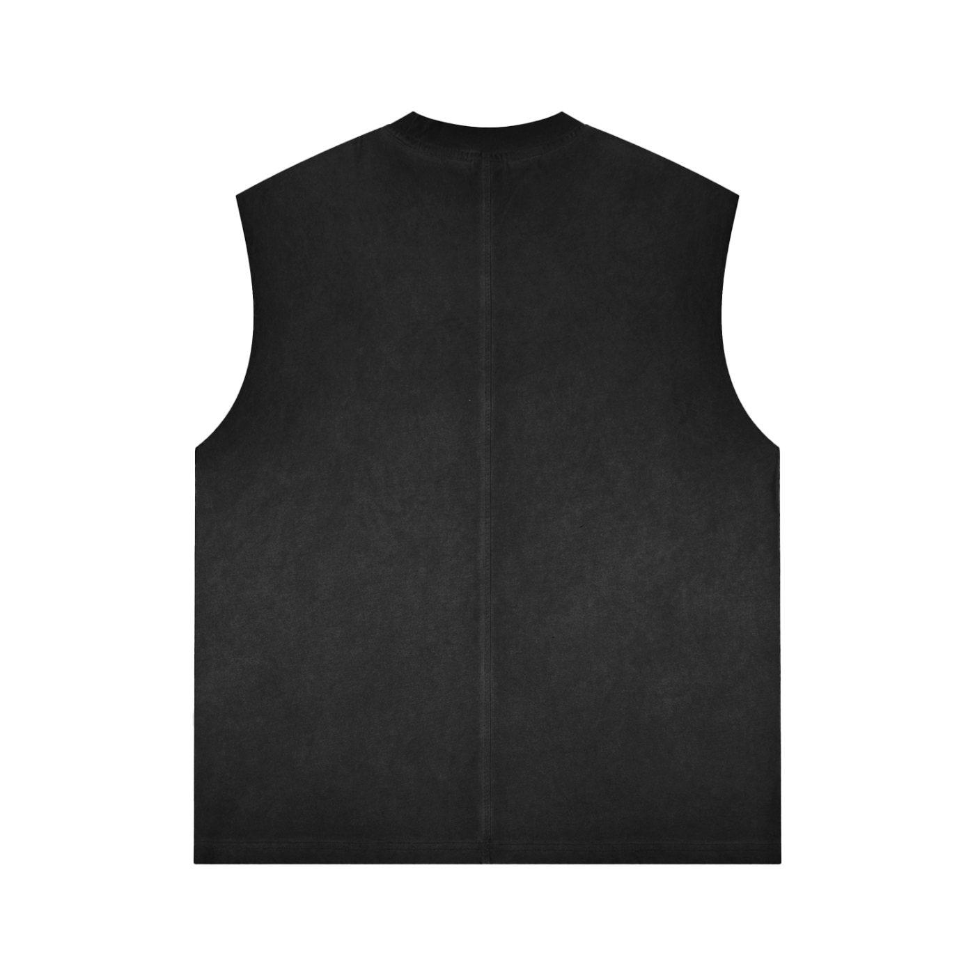 Bearly Stable Loose Fit Reverse Washed Tank Top Black