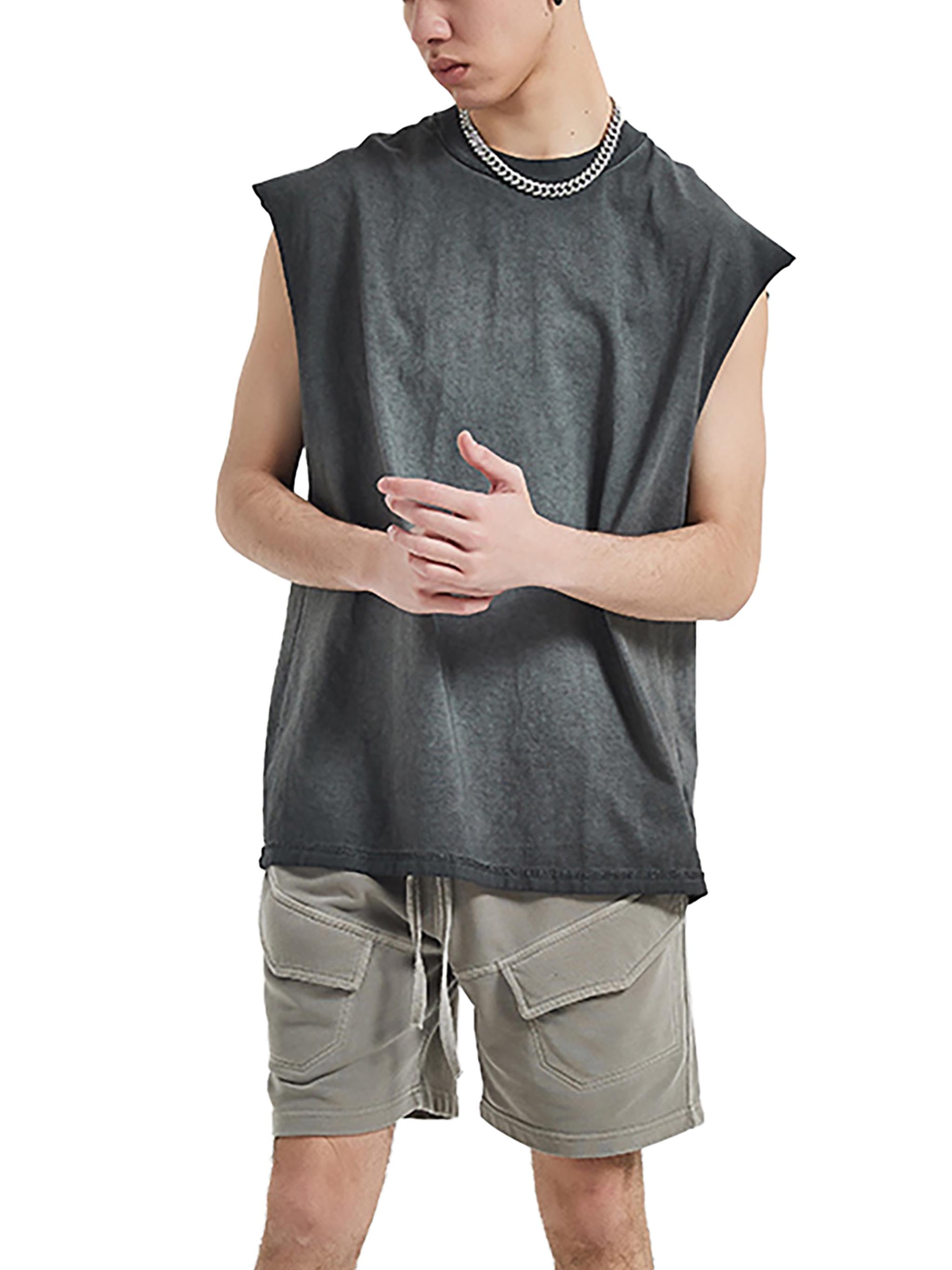 Enchantress Women's Power Reverse Washed Muscle Tank Top Grey