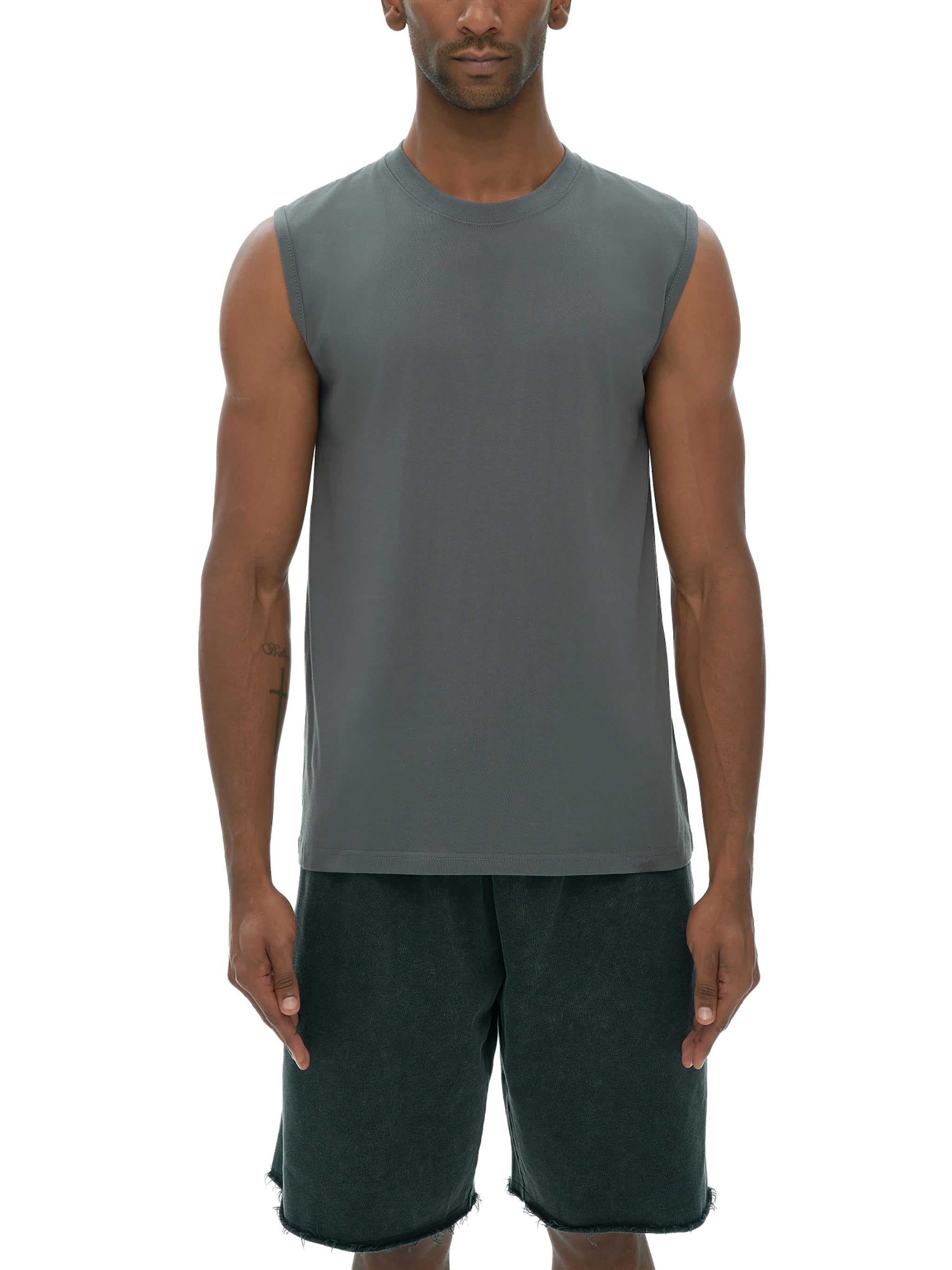 23rd Century Fashion Cyberpunk Pink and Black Muscle Tank Top