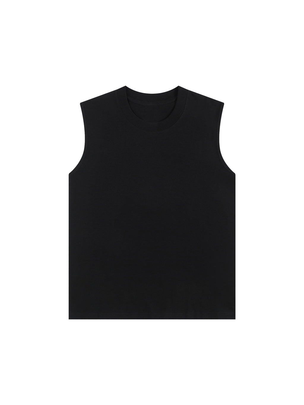 Sleeveless Tank Top Black White Logo