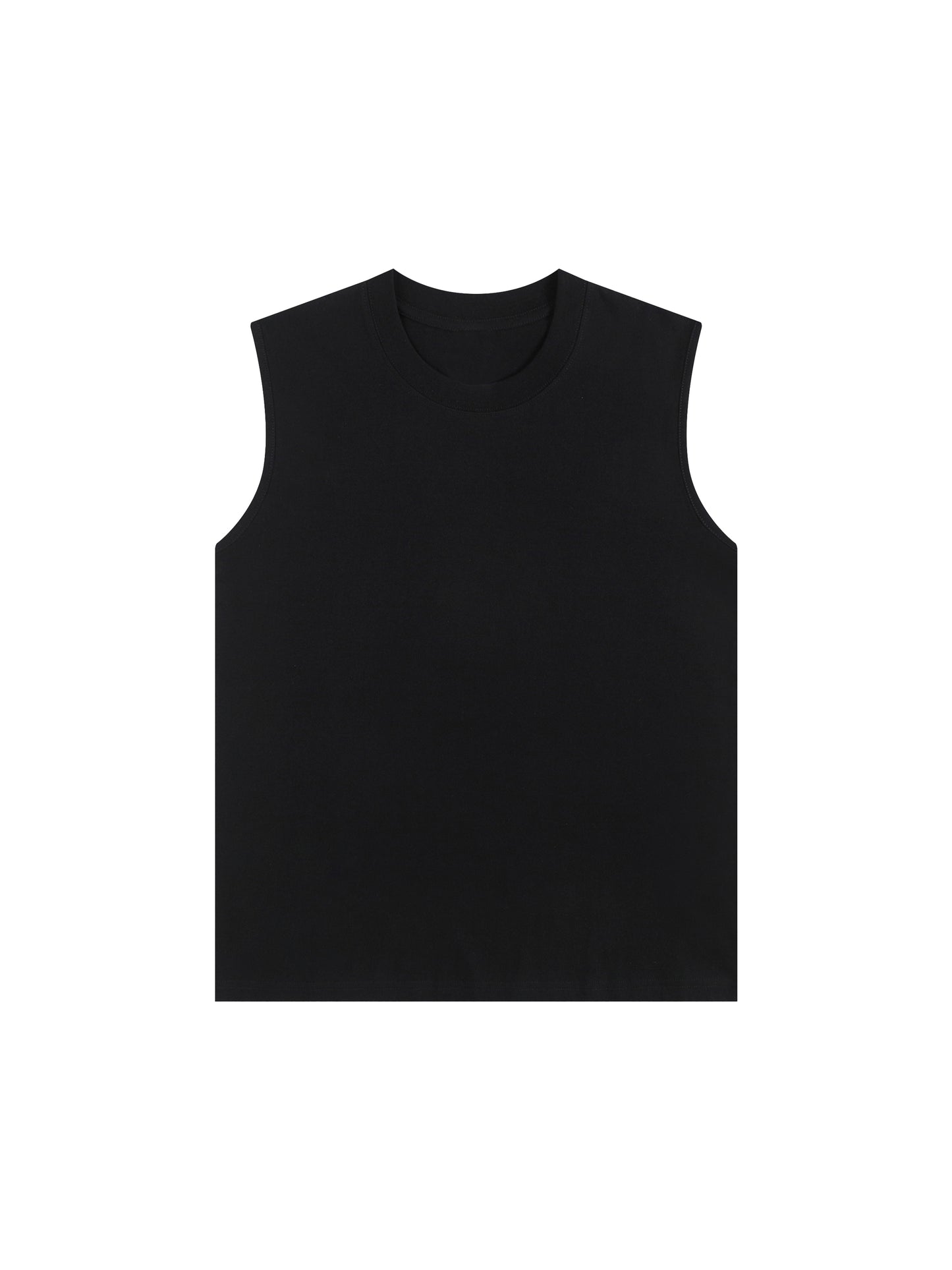Sleeveless Tank Top Black White Logo