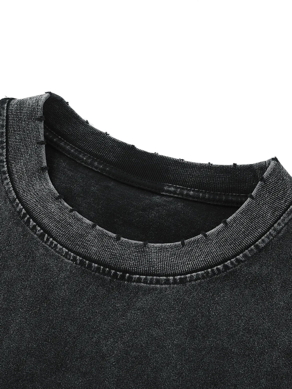 Streetwear Unisex Snow Washed Frayed Hem Tank Top Anima Sola Grimoires